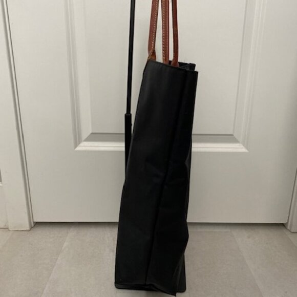 Vintage LONGCHAMP Black Le Pliage "Cabas" Modele Dispose Tote Bag - Picture 5 of 16